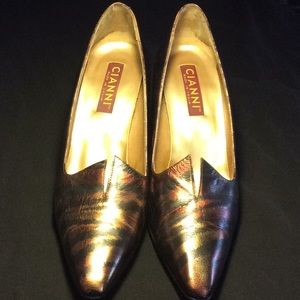 Multi Color Leather Pump